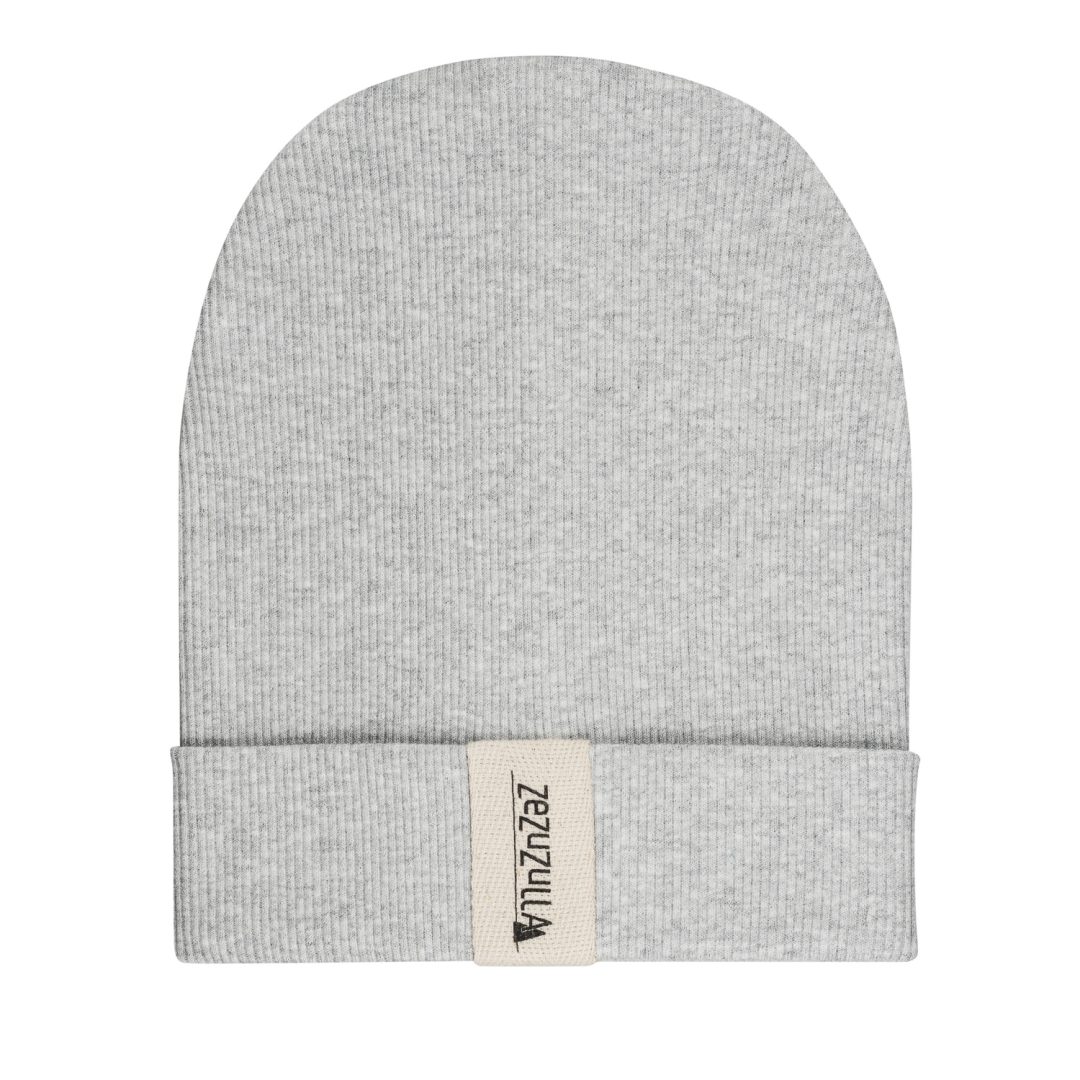 Dziecięca Czapka Prążkowana typu Beanie Szara