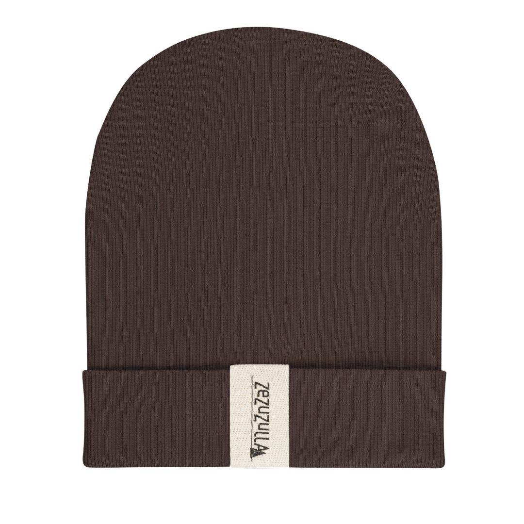 Dziecięca Czapka Prążkowana typu Beanie Grafitowa