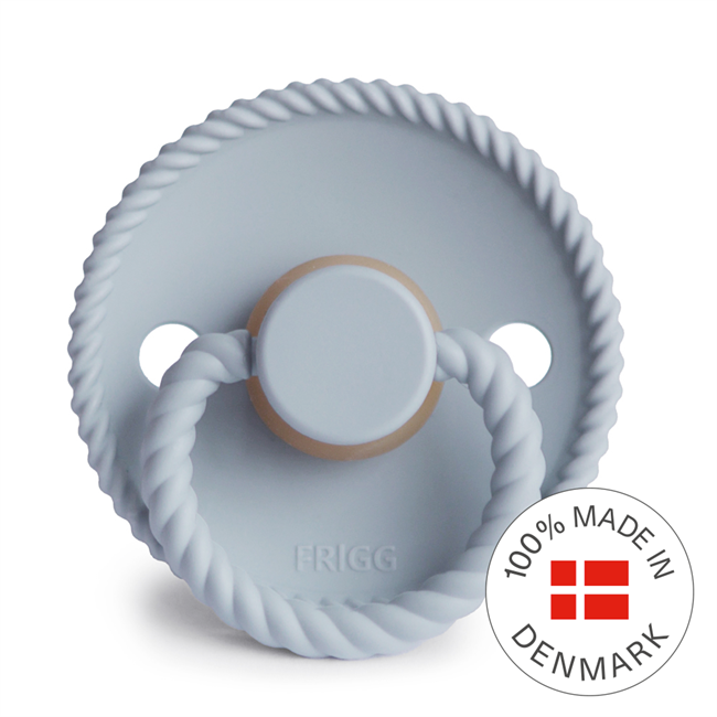 Smoczek dla Niemowląt FRIGG Kauczuk Rope Powder Blue