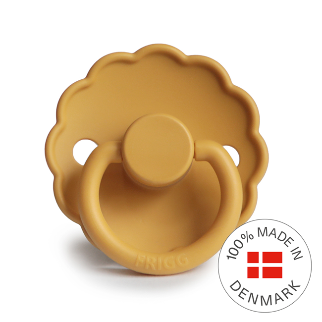 Smoczek dla Niemowląt FRIGG Silikon Honey Gold