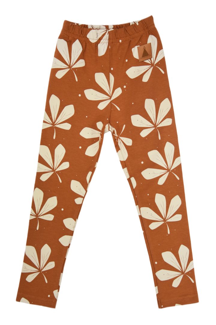Legginsy Dziecięce Cynamonowe w Kasztany