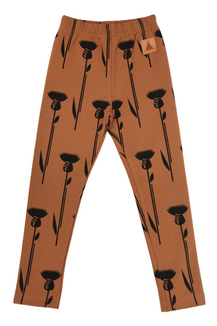 Legginsy Dziecięce Cynamonowe w Osty