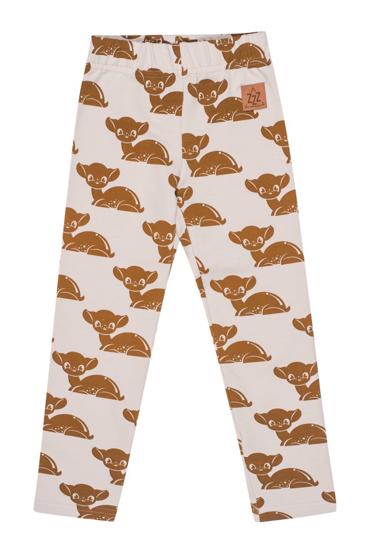 Legginsy Dziecięce Beżowe w Sarenki